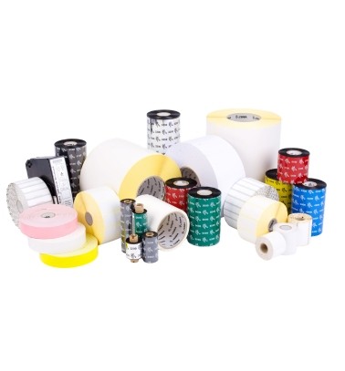 Blank labels and thermal transfer ribbons